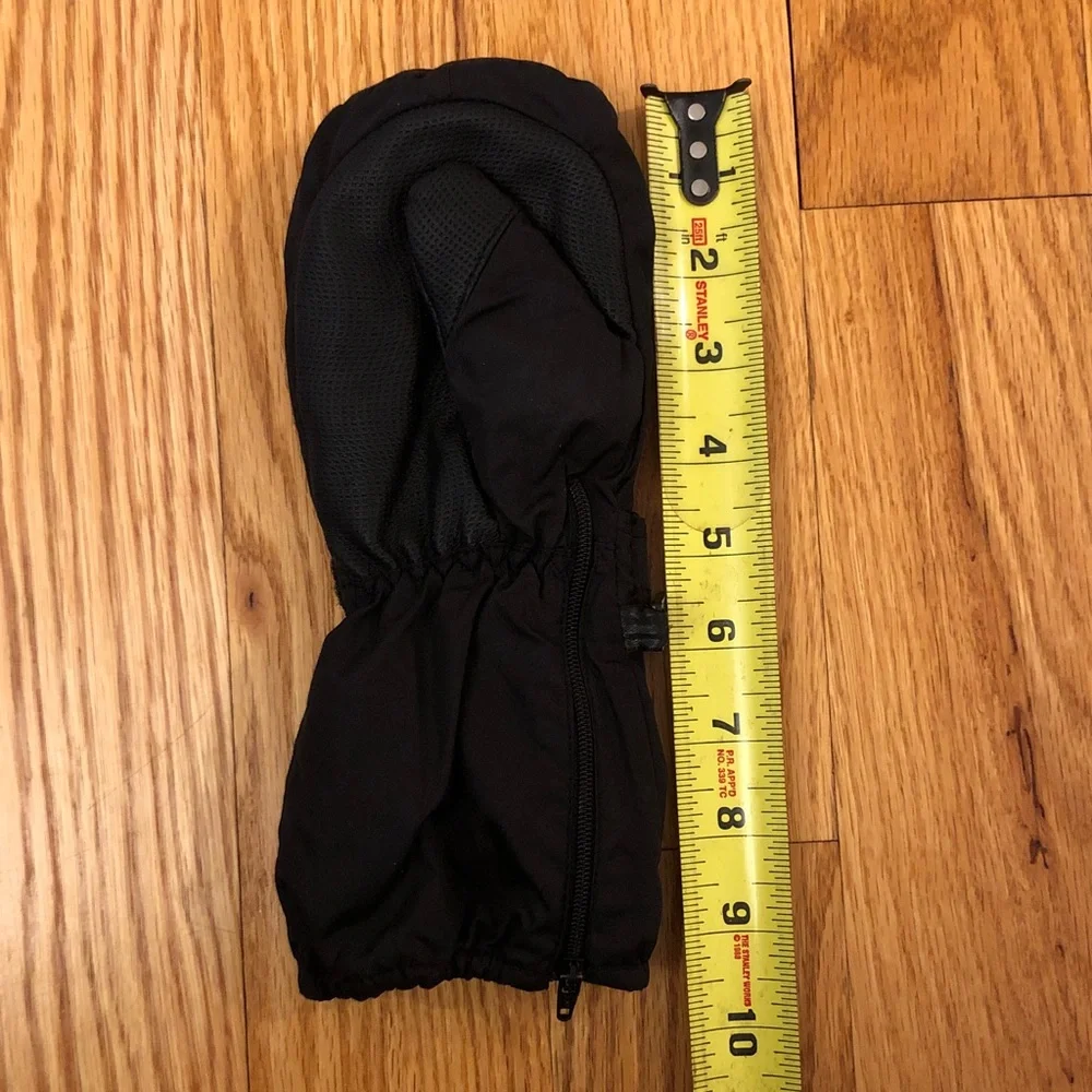 Gordini Kids Black Winter Snow Ski Mittens Size XL EUC